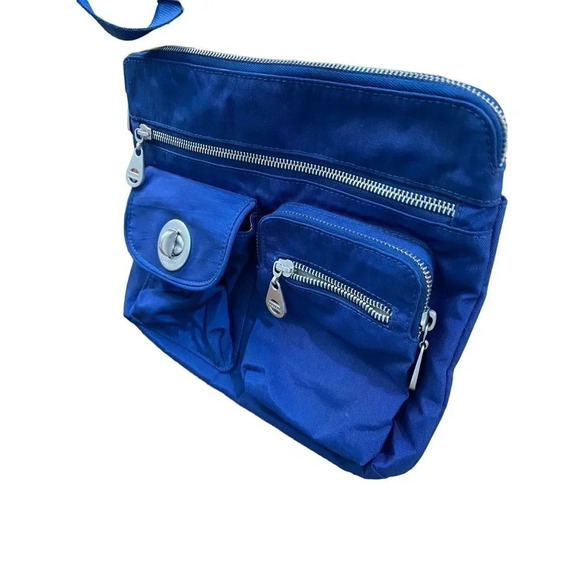 Baggallini Women's Blue Zipper Purses Messenger Crossbody Bag - Picture 2 of 5
